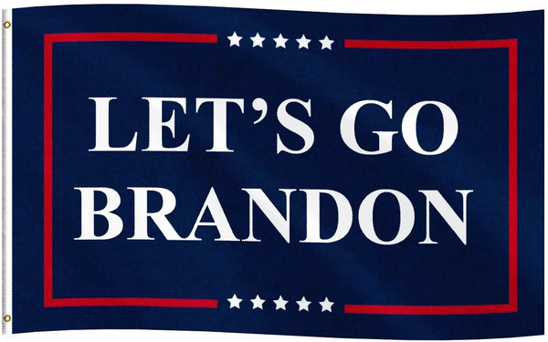 Lets Go Brandon Flag 3x5 Ft, Let's Go Bandon Flags for Outdoor Indoor 100% Polyester FJB Wall Flag Banners with 2 Brass Grommets