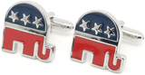 Republican Party Elephant Cufflinks for Men 