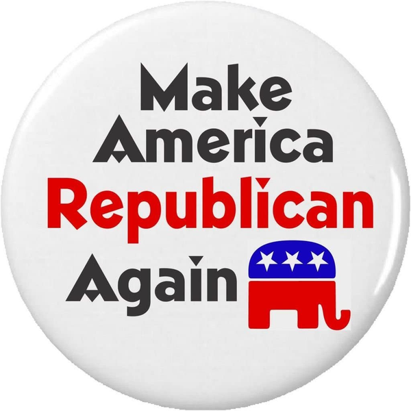 Make America REPUBLICAN Again 2.25" Keychain Elephant GOP Party