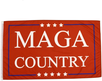 TG,LLC Treasure Gurus Red MAGA Country Flag President Donald Trump Make America Great Again Yard Banner