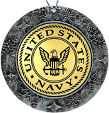 Spiffy Custom Gifts USS George H.W. Bush Acrylic and Brass Ornament 2 Sided