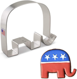 Ann Clark Cookie Cutters Republican GOP Elephant Cookie Cutter, 3.5"