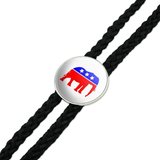 Republican Elephant GOP Conservative America Political Party Western Southwest Cowboy Necktie Bow Bolo Tie