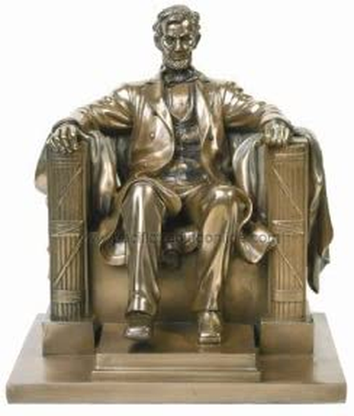 Pacific Giftware PTC 8.13 Inch Abraham Lincoln Washington DC Memorial Statue Figurine
