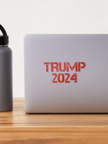 Trump 2024 Red Stencil Print Sticker