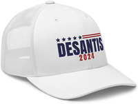 Ron Desantis for President 2024 Trucker Hat | Great One Size Fits Most Unisex Mesh Cap Printed in The USA
