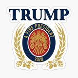Trump a Fine President Sticker