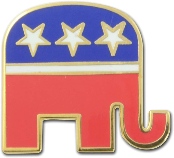 Stockpins Republican Elephant Lapel Pin Perfect for Election Day Gifts