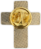 PinMart American Flag Patriotic Cross Religious Jewelry Enamel Lapel Pin