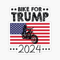 Bikers for Trump 2024 Sticker
