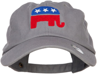 e4Hats.com Republican Elephant USA Embroidered Unstructured Cap