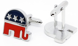 Republican Party Elephant Cufflinks for Men 
