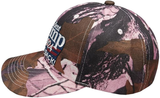President Trump 2024 I'll Be Back! Pink All Over Real Tree Camouflage Camo Adjustable Embroidered Cotton Polyester Blend Hat Cap